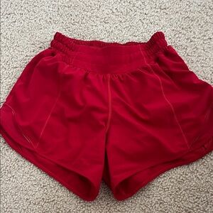 Red Women's Athletic Shorts